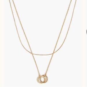 J CREW Intertwined layering necklace